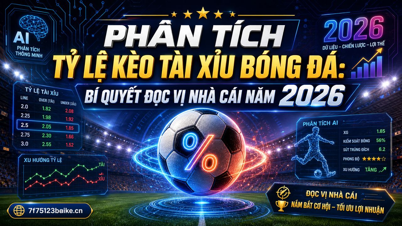 Phân tích tỷ lệ kèo tài xỉu bóng đá: Bí quyết đọc vị nhà cái năm 2026