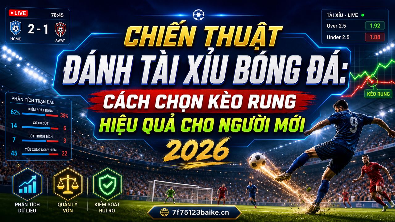 Chiến thuật đánh tài xỉu bóng đá: Cách chọn kèo rung hiệu quả cho người mới